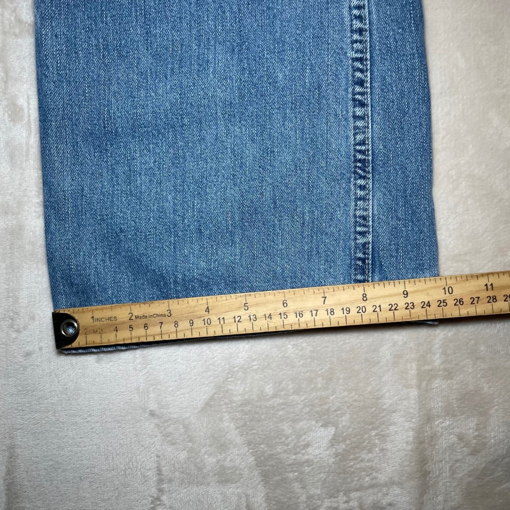 American Eagle Bootcut Jeans Mens Size 33x30 Blue Denim Medium Wash Mid Rise Y2K - Picture 7 of 8
